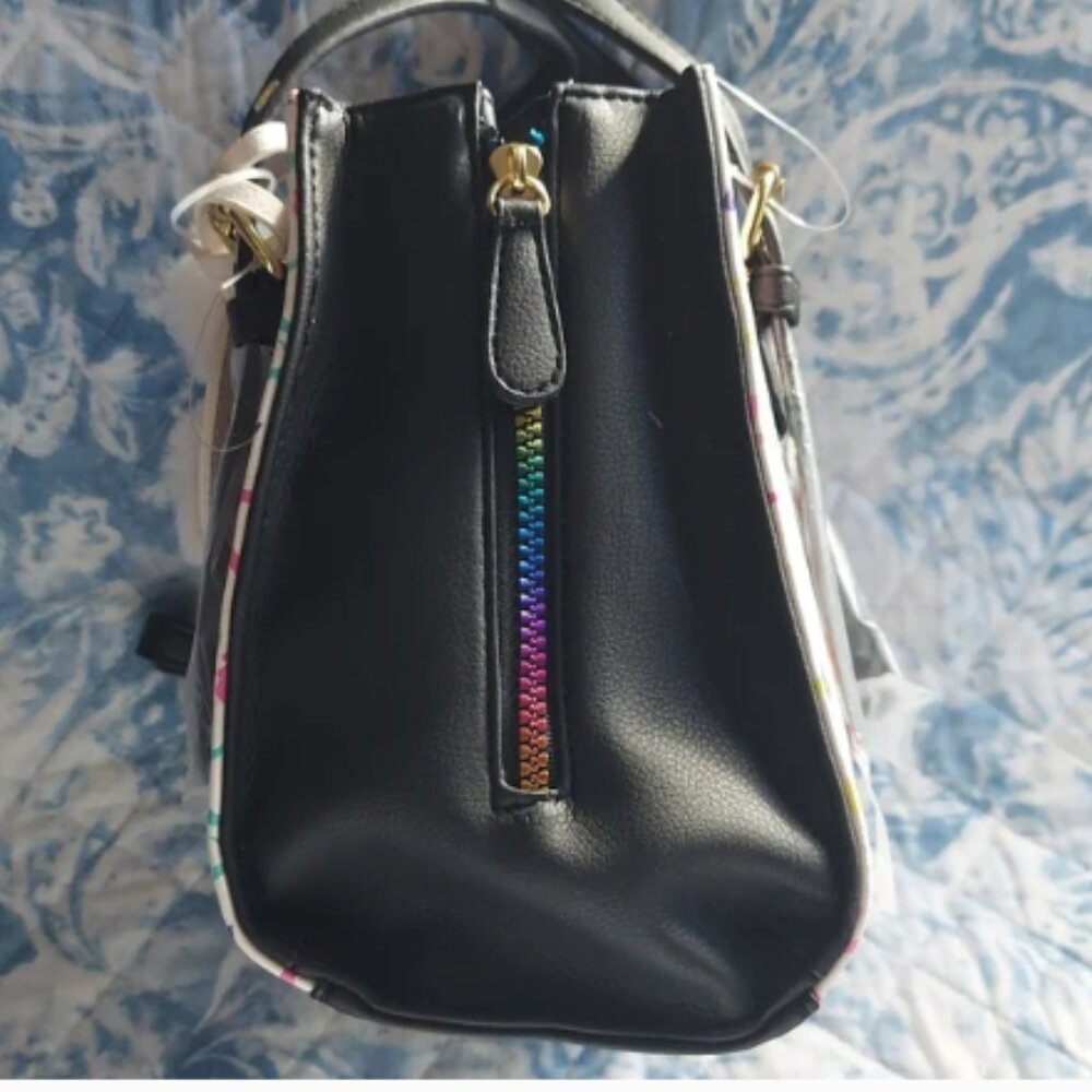 NEW Betsey Johnson SIGNATURE RAINBOW MED SATCHEL - Picture 4 of 8
